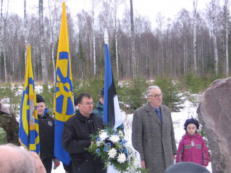 Sõna on Eesti Endiste Metsavendade Liidu juhatuse esimehel, hr. Arnold Ojastel
