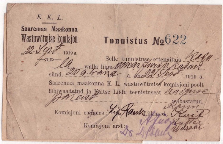 Vastuvõtukomisjoni tunnistus 1919.jpg